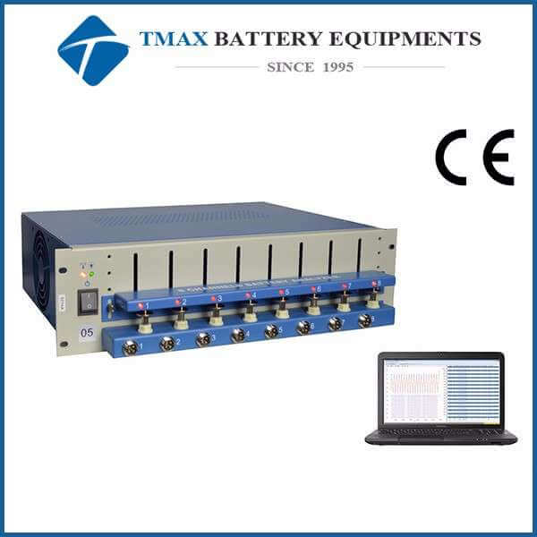 8 channel battery analyzing system